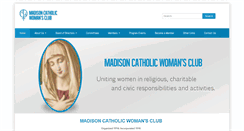Desktop Screenshot of madisoncatholicwomansclub.org