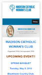 Mobile Screenshot of madisoncatholicwomansclub.org