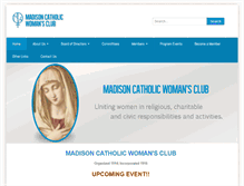 Tablet Screenshot of madisoncatholicwomansclub.org